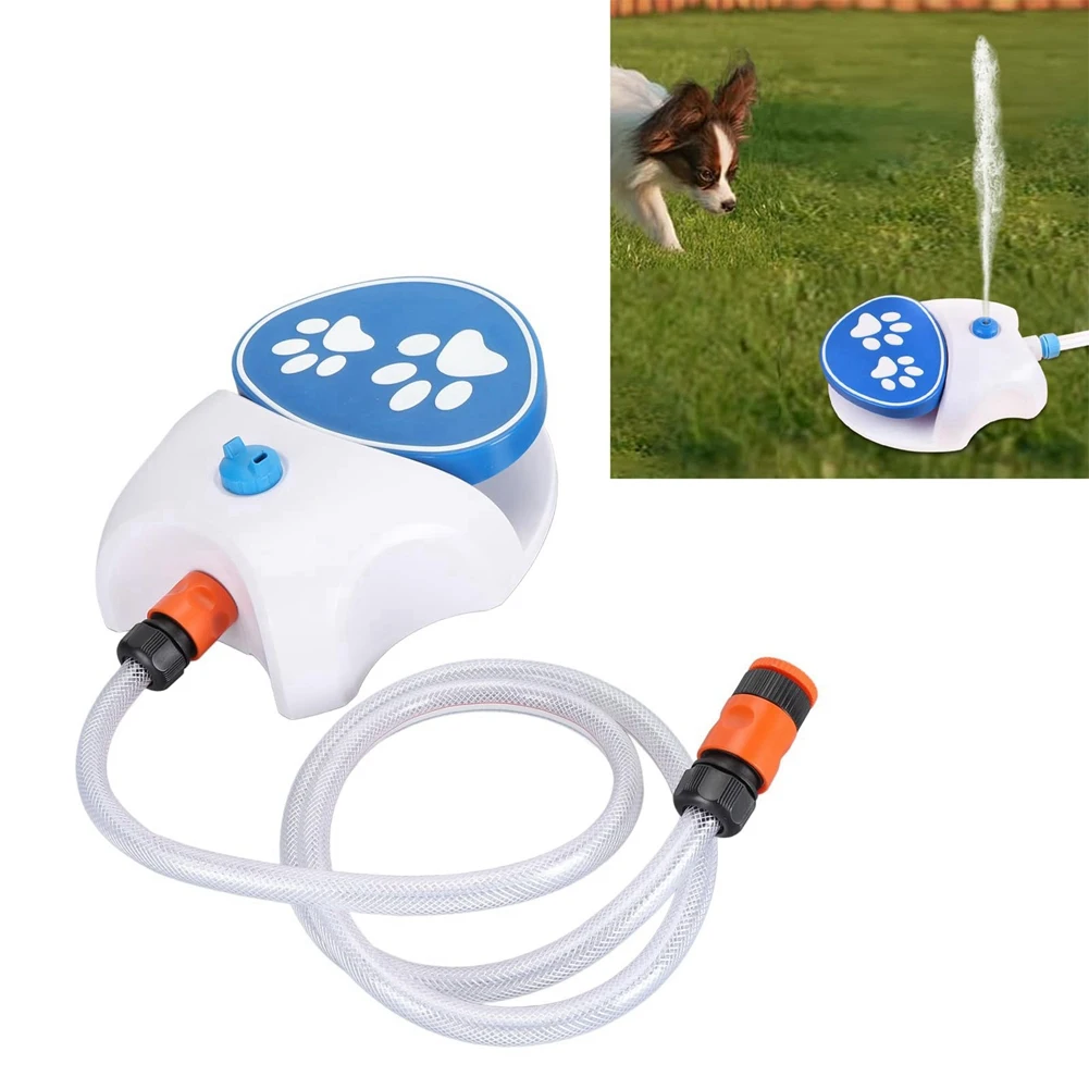 A27F-Pet Drinking Fountain Pedal-Operated Sprinkler - Promotes Hydration, Automatic Pet Drinking System, Easy Installation