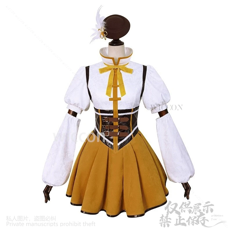 Аниме Puella Magi Madoka MagicaAnime костюм Томоэ Мами боевая форма платье Лолита парики для Хэллоуина и Рождества по индивидуальному заказу