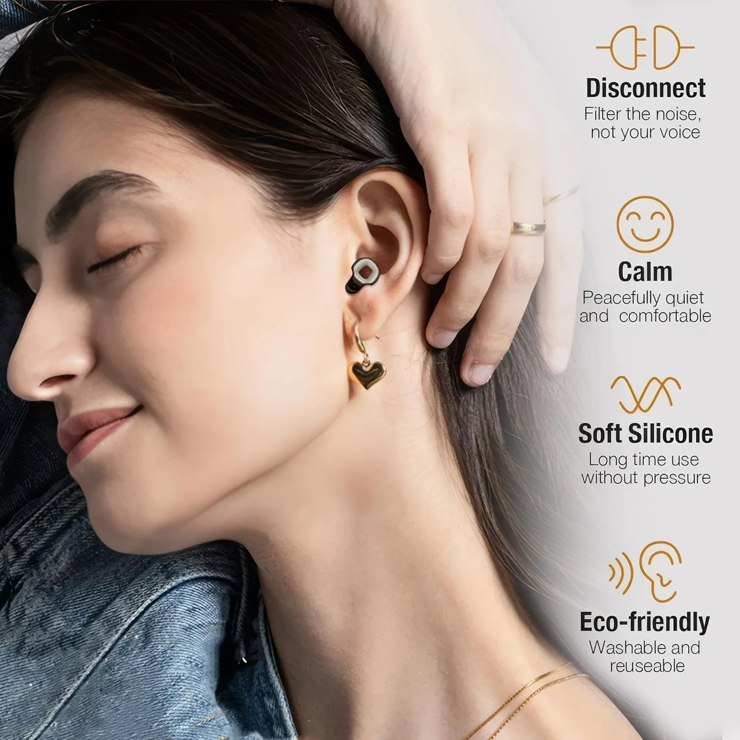 

Sleeping Noise Canceling Earplugs Prevent Snoring Hearing Protection Devices - 32 Db Motorcycle Noise Canceling Earplugs.