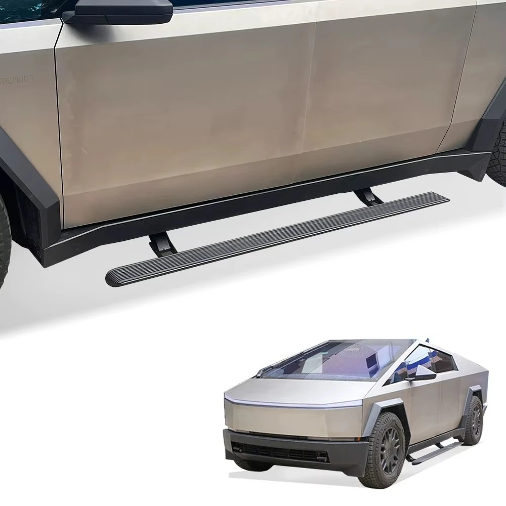 WJ Super Price LED Lights Aluminum Alloy IP67 Waterproof Car Padel SideSteps Electric Retractable Running Boards for Tesla 3