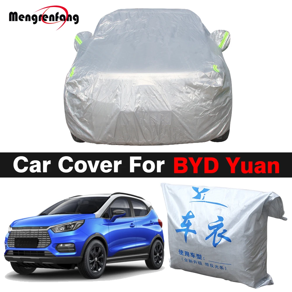 

Full Car Cover For BYD Yuan Plus Atto 3 Yuan S1 S2 Outdoor Sun Shade Anti-UV Rain Snow Protection SUV Cover Windproof