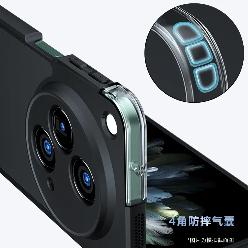 For OPPO Find N3 Case Transparent Hard Coque For Find N3 N 3 Cover MagSafe Magnetic Wireless Charging Phone Case