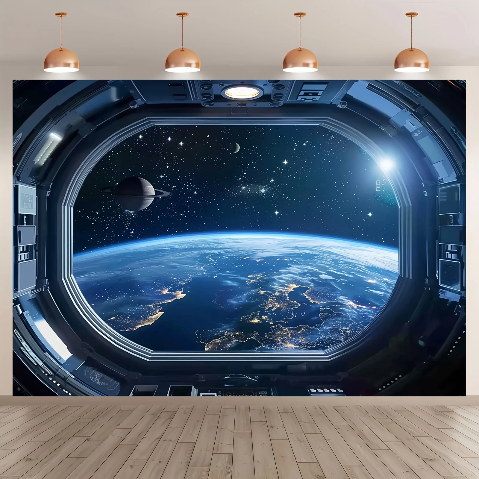 Vlaggen met ruimthema voor thu - Home Office Backdrop recensie en prijs