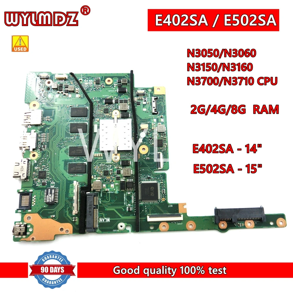 

E402SA Mainboard For Asus E402SA E402S E502SA E502S X502SA F502SA L502SA L402SA laptop Motherboard N3050/N3060 N3710 2G/4G