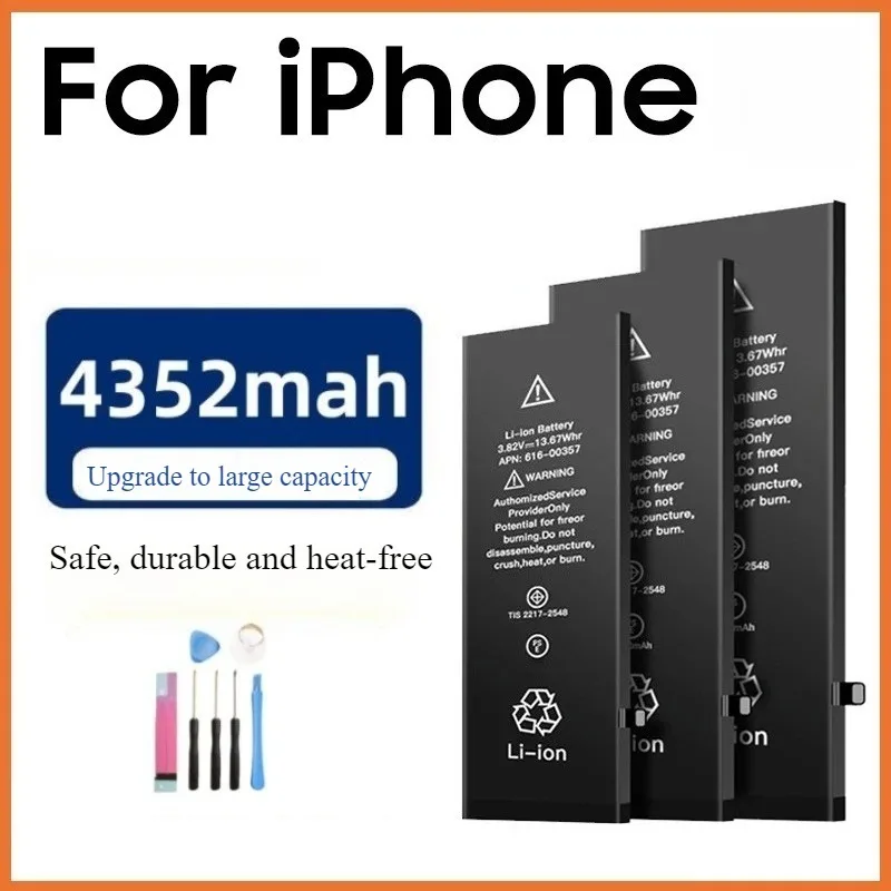 2025 بطارية هاتف لابل 5 6 S 7 8plus X Xr Xs Max 11 12 Pro 13 Pro Max استبدال Bateria لبطاريات آيفون 7