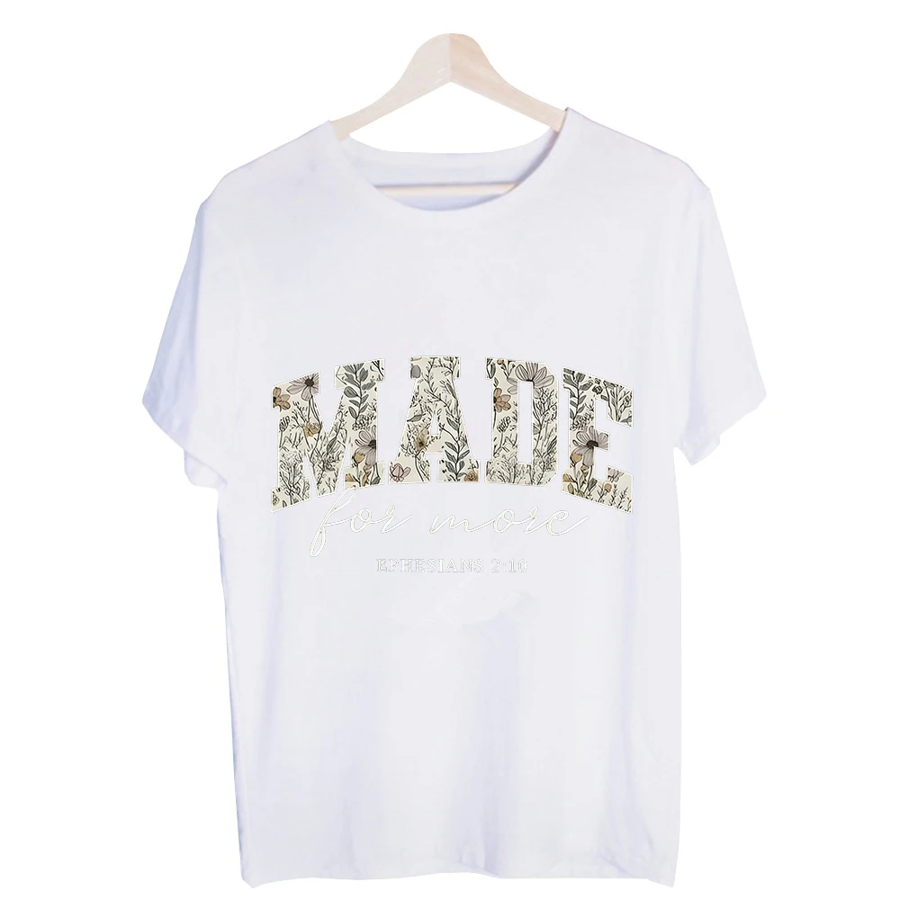 Women's Floral Letter Print Graphic Tee, Casual Short Sleeve T-Shirt for Daily Wear and Summer Outfits