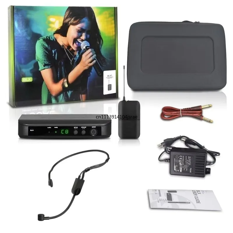 For BLX14 BLX24 PGA31 Dual‑Channel UHF Wireless Microphone System Metal Handheld Karaoke Mic Stage Performance Vocal Mic