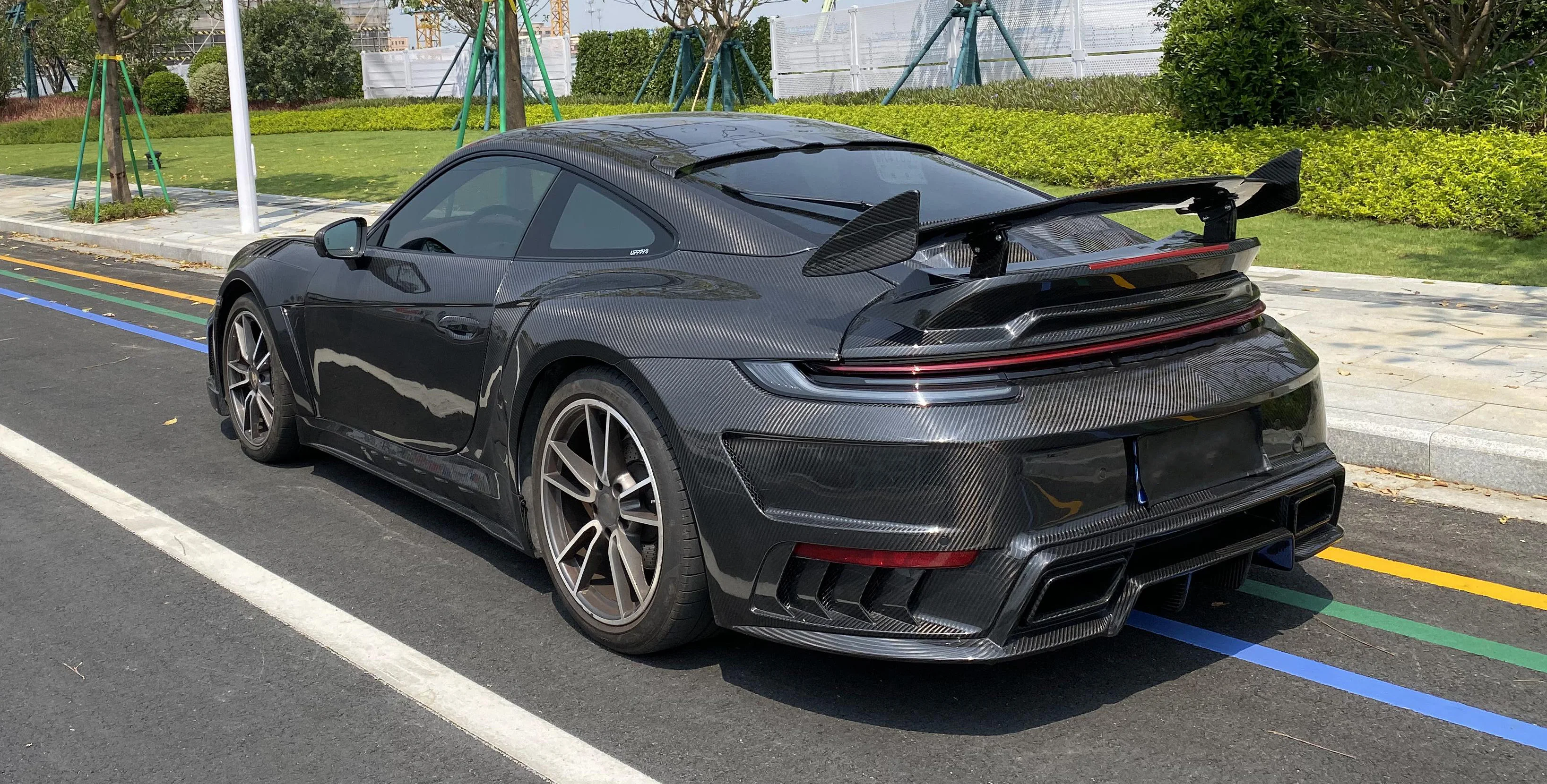 Комплект передних бамперов YC из углеродного волокна для porsche 911 gt3 992 2019