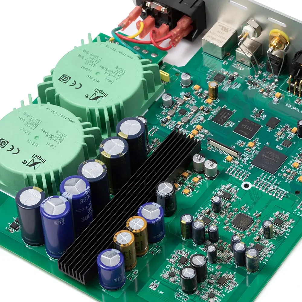 D39 Network Streaming Play Decoding A39 Class A Pre-balanced Headphone Amplifier, Desktop Set Round Sound Cord