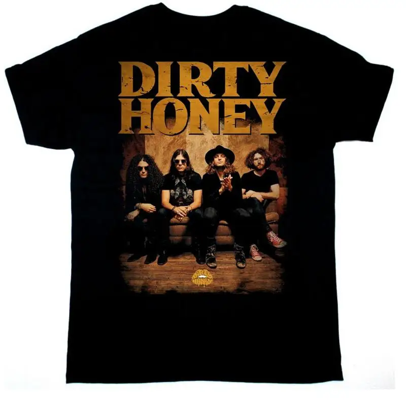 

Members Of Dirty Honey Band Heavy Cotton Black All Size T Shirt Ap369
