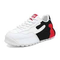 Mode hommes chaussures décontracté Faux cuir baskets marque Tenis mâle chaussures compensées printemps été respirant formateurs homme salle de sport chaussures de course 5
