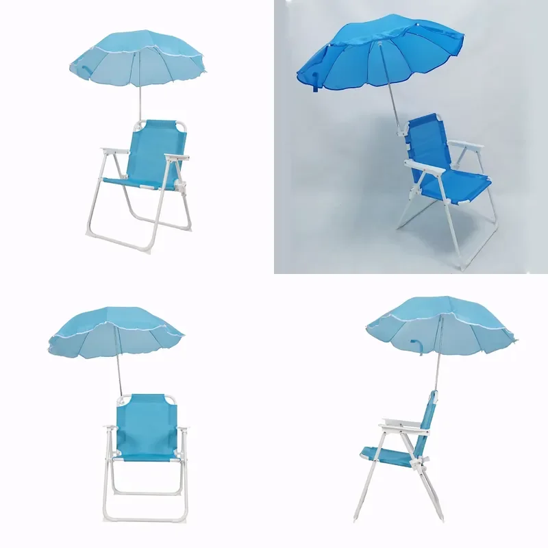 for PVC Fabric Canvas Backrest Baby Small Umbrella Portable Deck Chair Children Canopy Sunshade Folding Beach Chair