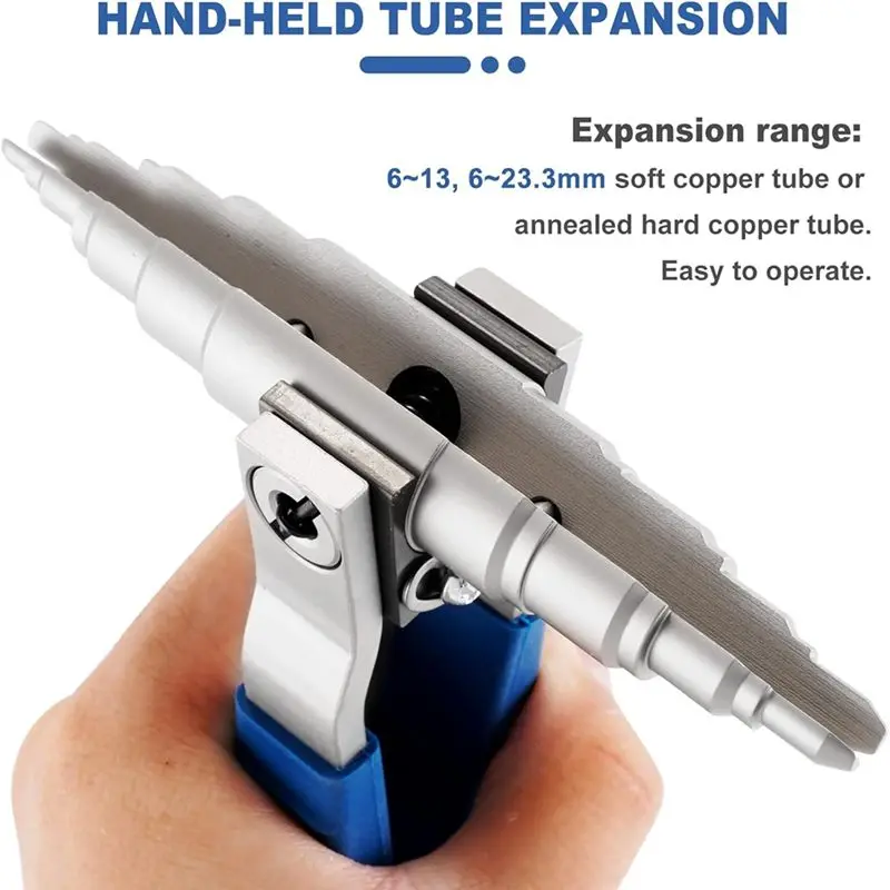 [NEW!A08R】 Pipe Expander Universal Hand Tool Manual Refrigeration Tube Expander Kit 3/8