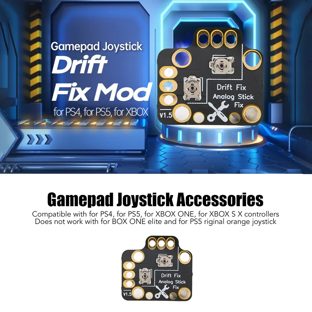 1-30PCS Gamepad Joystick Drift Repair Board Analog Thumb Stick Drift Fix Mod for PS4 PS5 Xbox One Series Controller Tools Parts