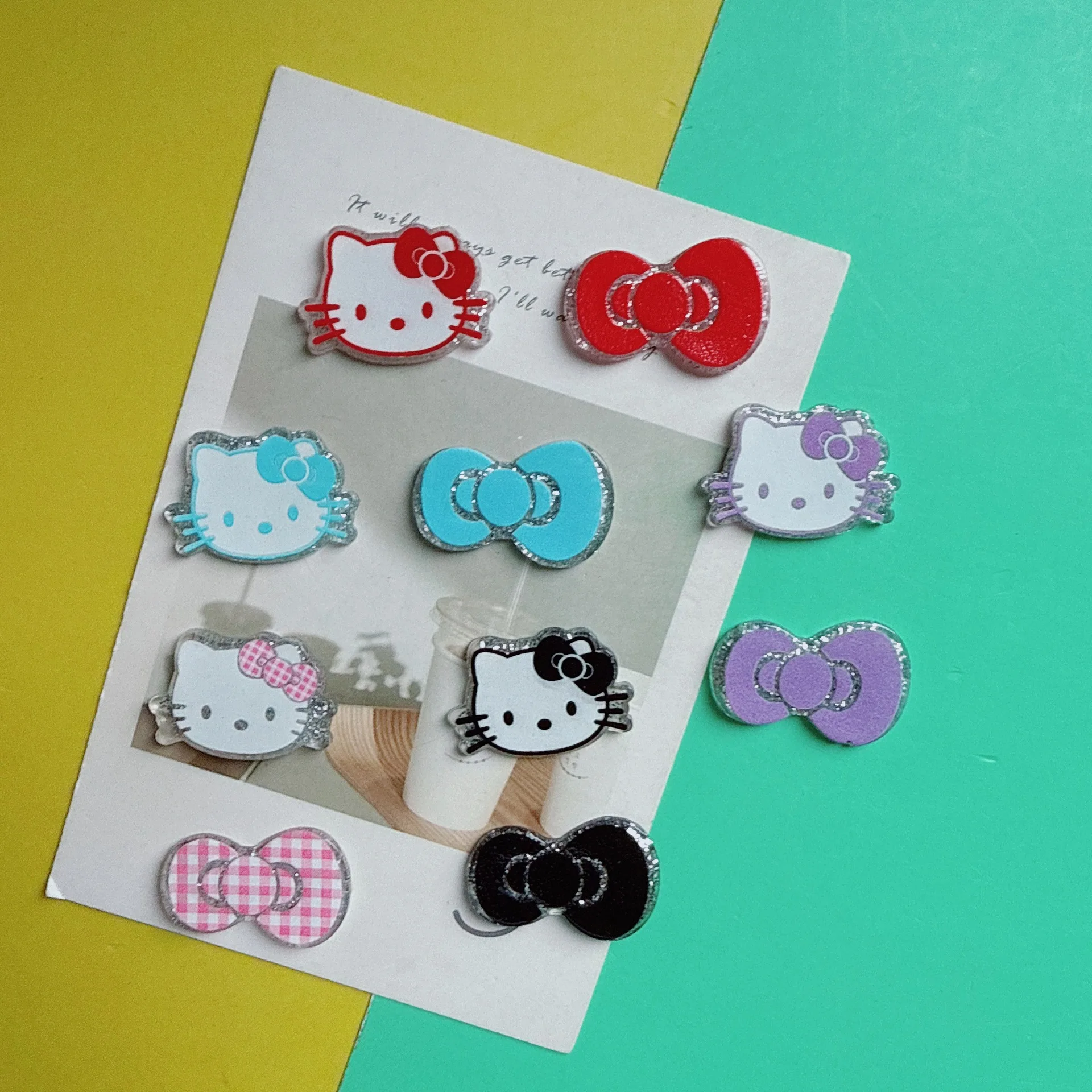 5pcs Sweet fine glitter plaid  - Phone Cases Websites ulasan dan harga