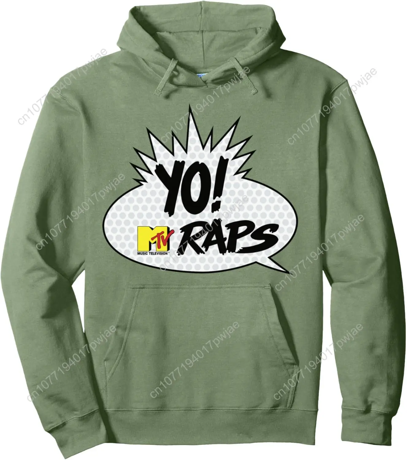 เอ็มทีวี โย! เสื้อฮู้ดมีฮู้ดลายการ์ตูน MTV Raps Comic Book Talk Bubble