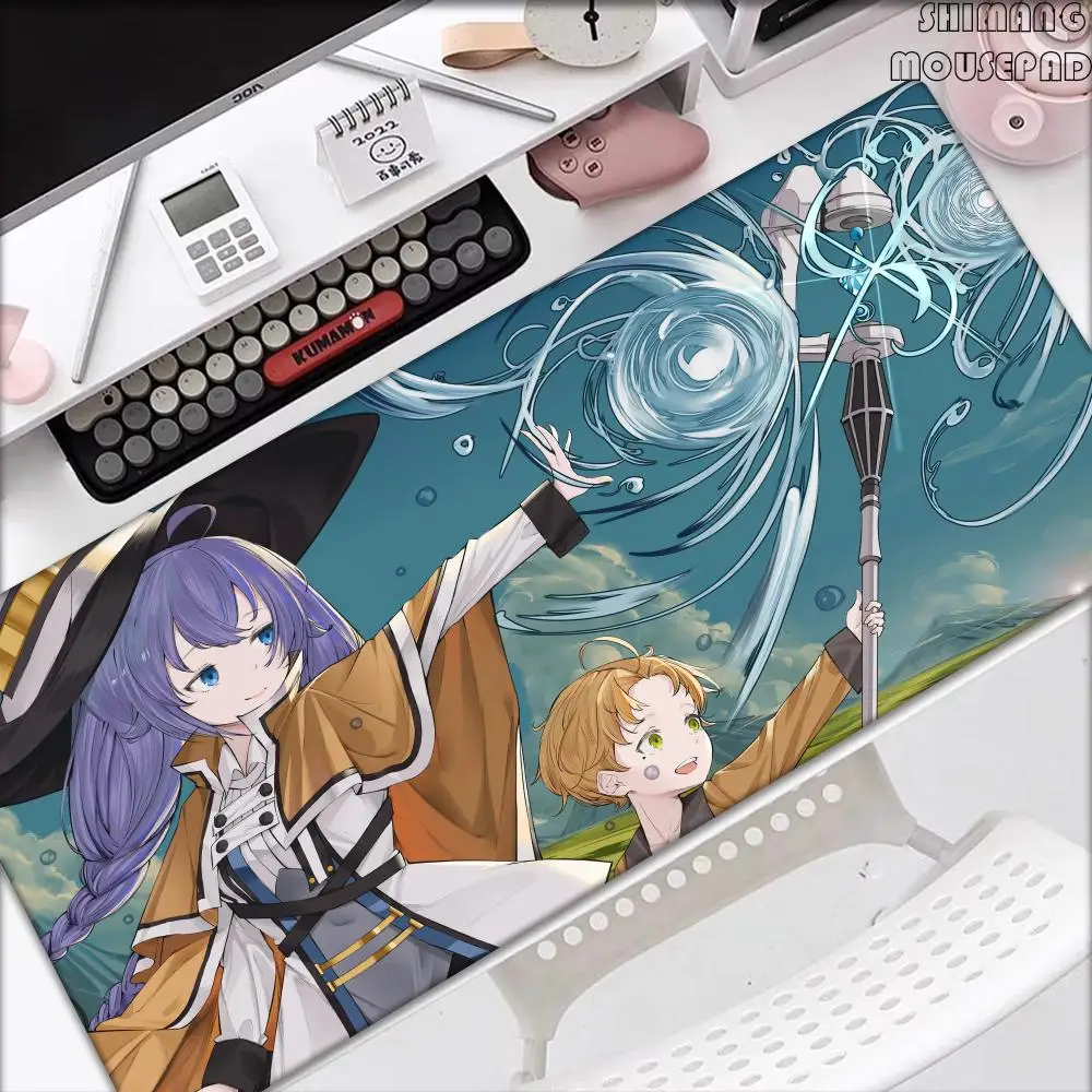 Mushoku Tensei Jobless Reincarnation Anime Mousepad Large Gaming Roxy Mouse Pad PC Laptop XXL Computer Keyboard Tablet Desk Mats