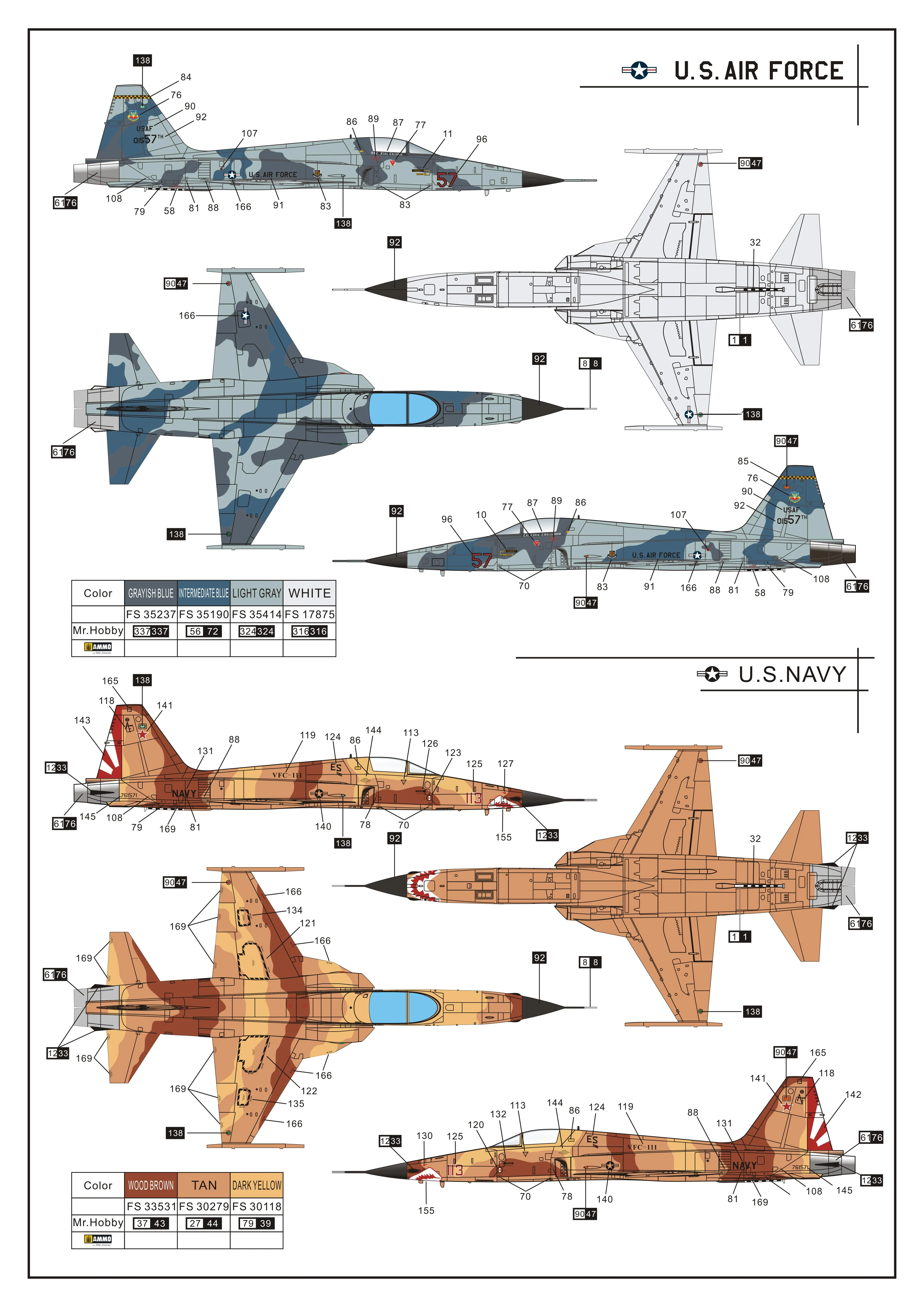 Dream Model DM720013 1/72 scale F-5E \'Tiger ll\' (Early version) model kit