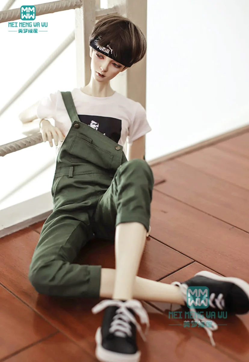 Pasuje do ubrań BJD 68-70 cm SD17 POPO68 Wujek 1/3 Modne dżinsowe spodnie na szelkach