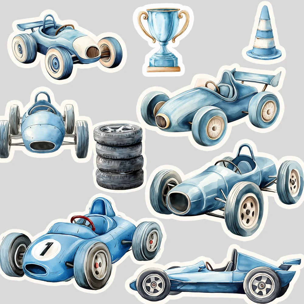 ألوان مائية سباق السيارات سائق قطع KT مجلس رغوة مجلس سباق الأزرق استحمام الطفل الصبي الاطفال حفلة عيد ميلاد ديكور الوقوف صور الدعائم