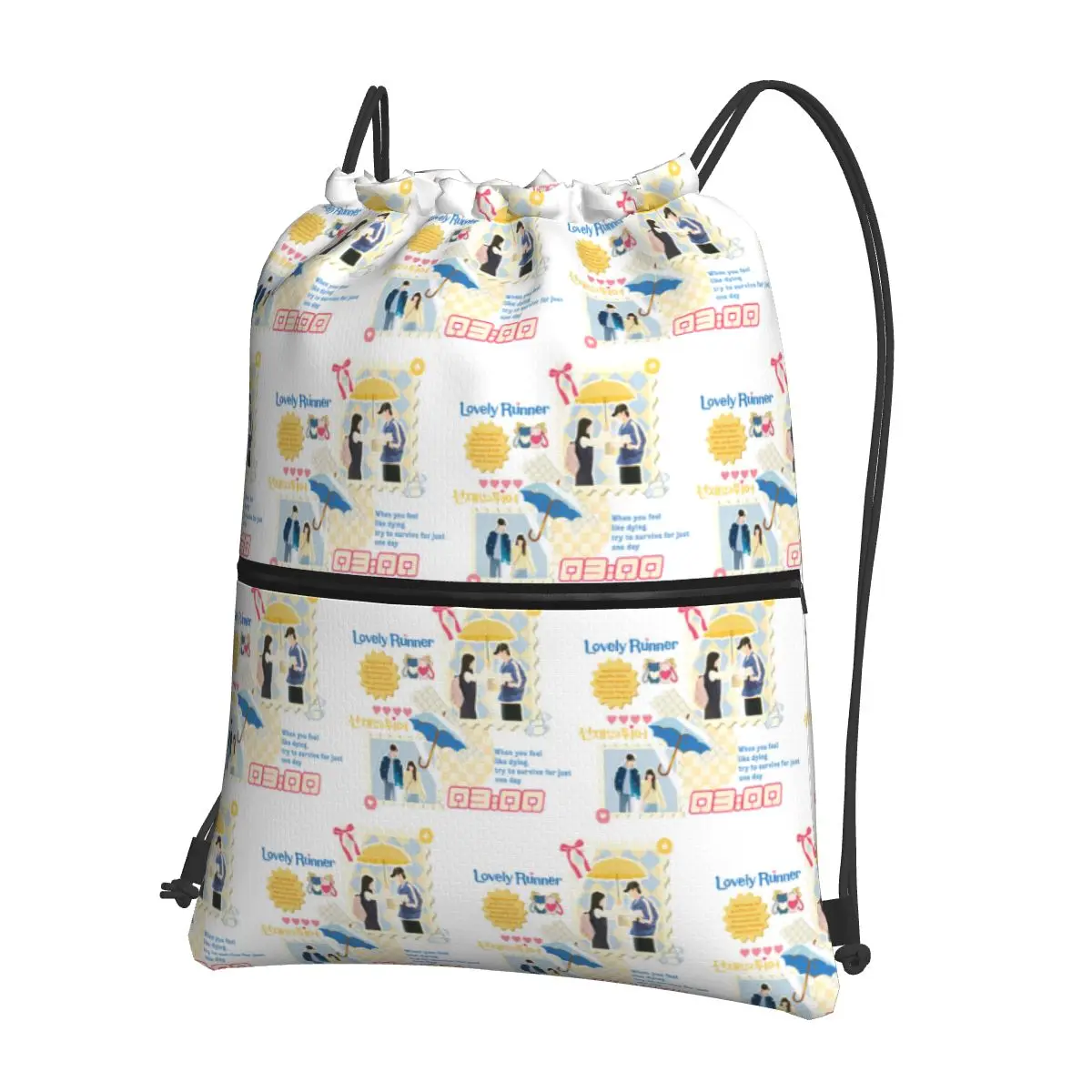 

Lovely Runner Kdrama Backpacks Fashion Drawstring Bags Sports Bag Book Bags for Man Woman School