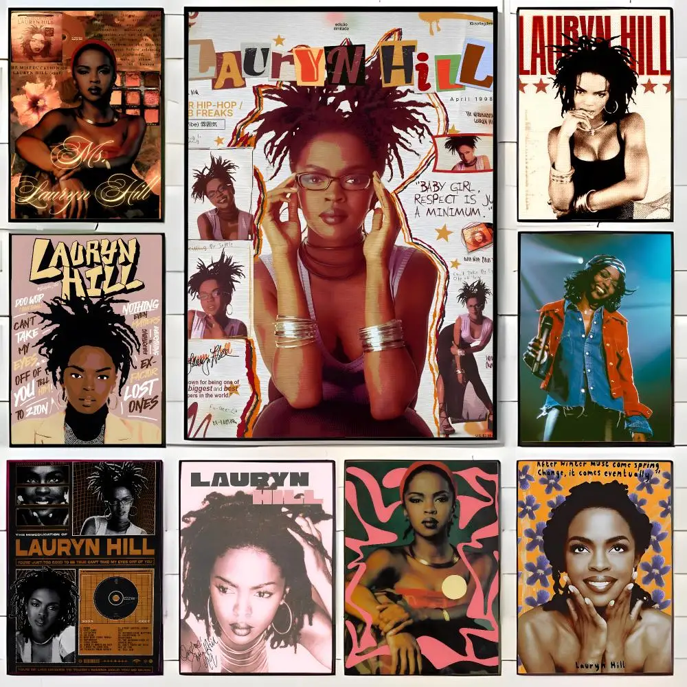 soulful singer L-Lauryn Hill Poster Wall Art Print Decorative Mural Home Decor Gift Unframed