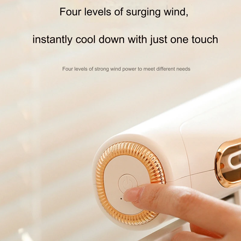 AB42-Bladeless Monitor Screen Fan Air Cooler USB Rechargeable Portable Fans