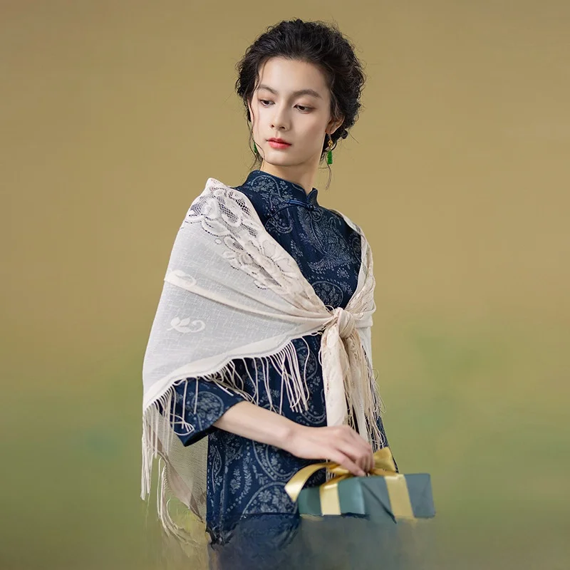 ele-multi-color-lace-tassel-awl-women's-new-autumn-2025-from-a-life-on-the-left-polyester-fiber-multifunctional-scarf