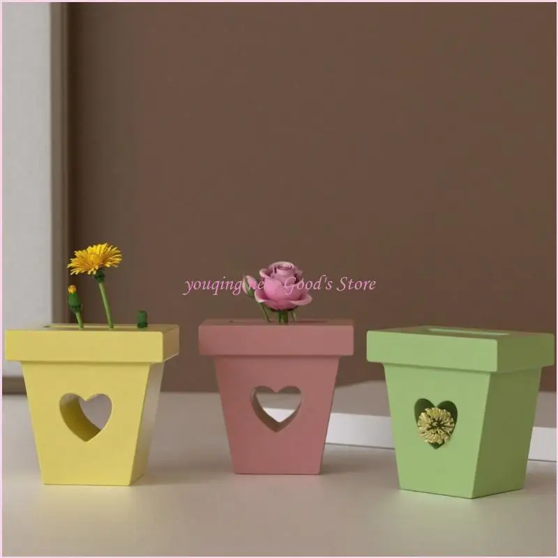 

57QA Multipurpose Hollow Heart Silicone Craft Mold for Jewelry Making Plant Projects