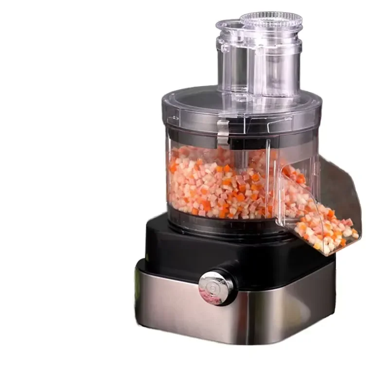 6 Piece Stainless Steel Vegetable Cutter Set Commercial Electric Food Processor PP Plastic Multifunctional Kitchen Shredder