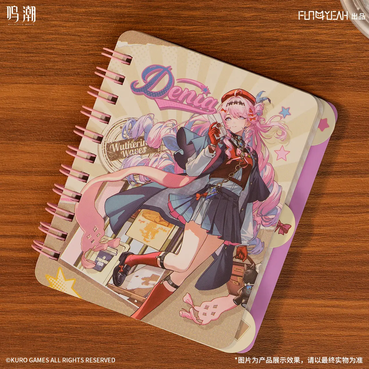 Anime Cosplay Seri - Carnet miniature officiel Wuthering Waves :
