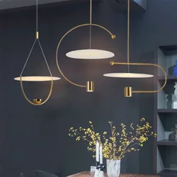 Modern Nordic Pendant Lights Minimalism Acrylic Led Lamp Bedroom Living Room Dining Creative Ceiling Chandelier Home Decoration