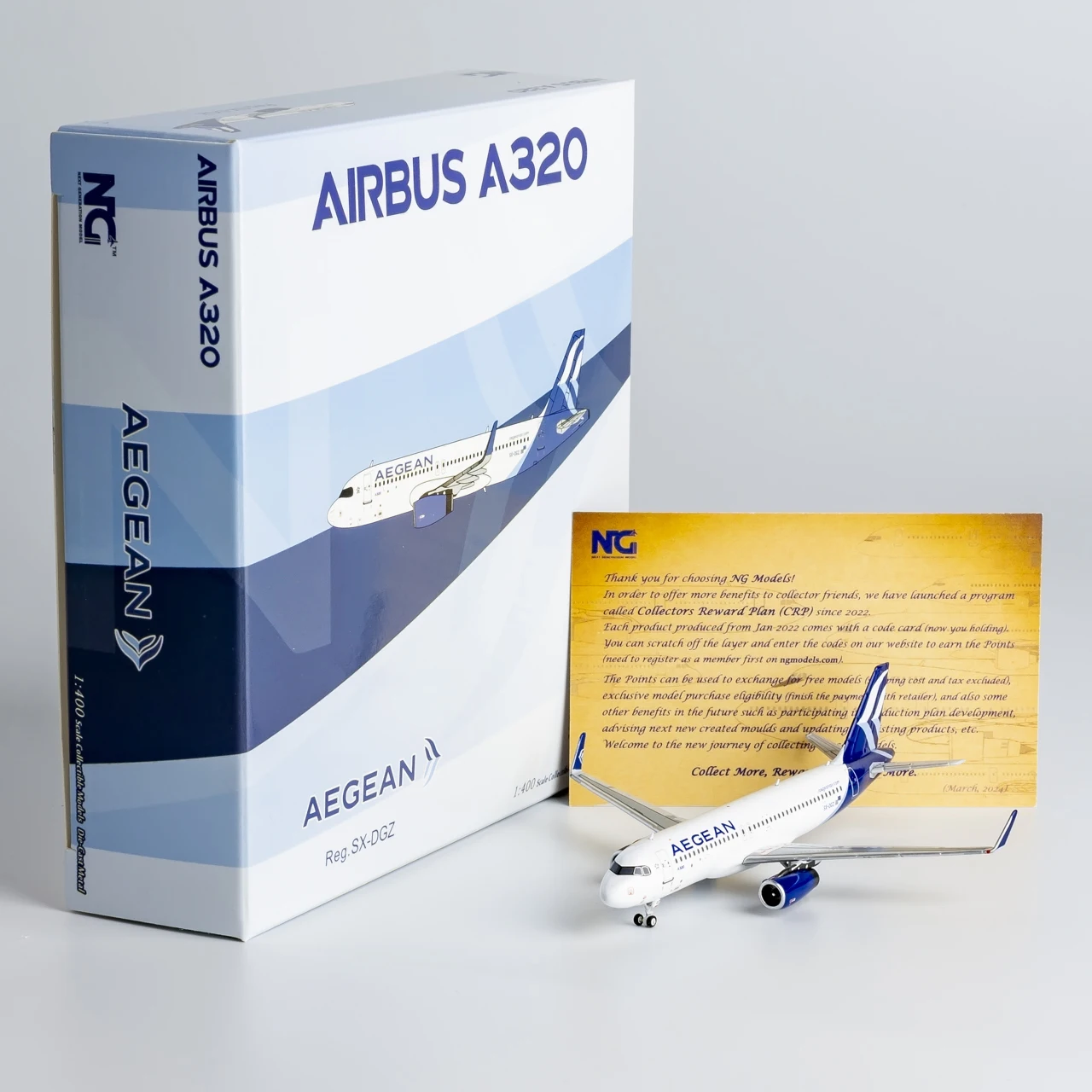 

15041 Alloy Collectible Plane Gift NG Model 1:400 Aegean Airlines "StarAlliance" Airbus A320neo Diecast Aircraft Model SX-DGZ