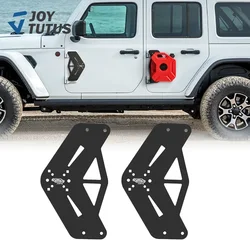 Soporte de montaje de bisagra de puerta de combustible para Jeep Wrangler JK JL & gladiador JT 2/4 puertas 2007-2023 Kits de placa de montaje de paquete de bloqueo de gasolina