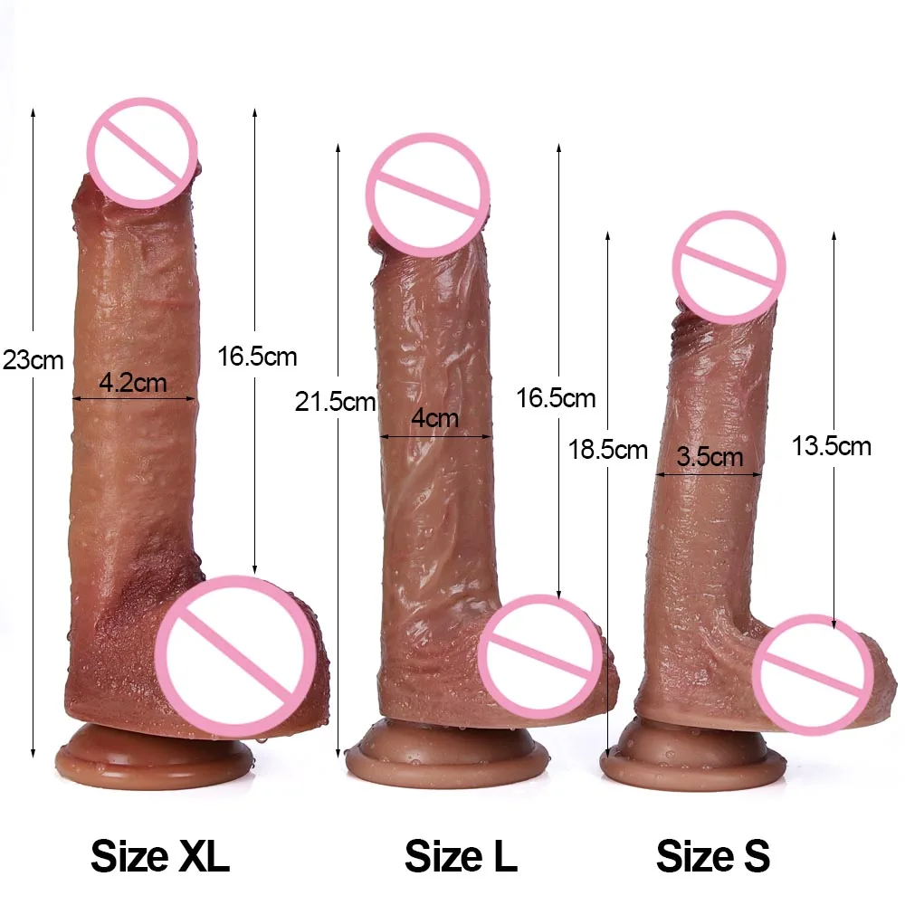 Silicone Real Big Thick Strap on Penis Foreskin Dick Anal Dildo Dilldo Masturbators Adult Sexy Toys for Women Men Girls Sexshop