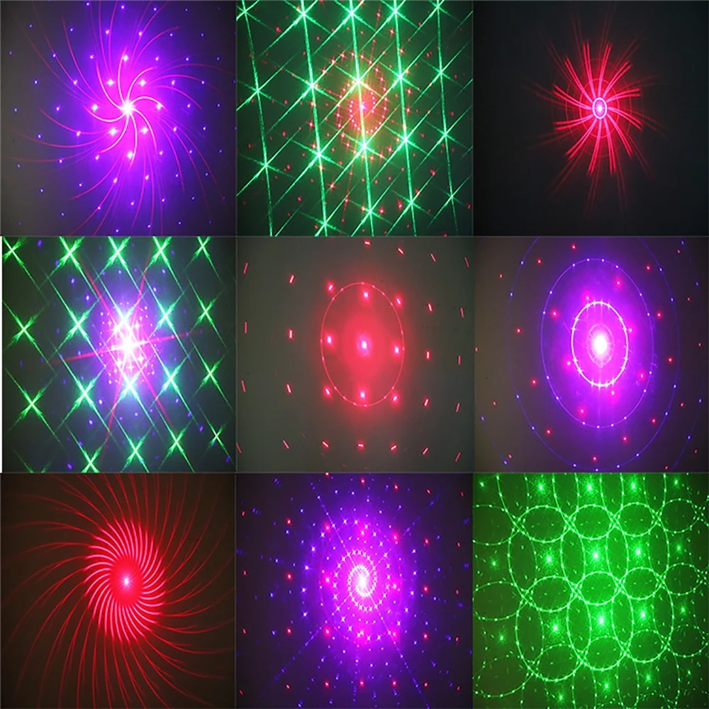 Mini Voice Control RGB DJ Disco Licht USB Bunte Dreh Fernbedienung Flash-LED Laser Urlaub Bühne Projektor Wirkung Licht