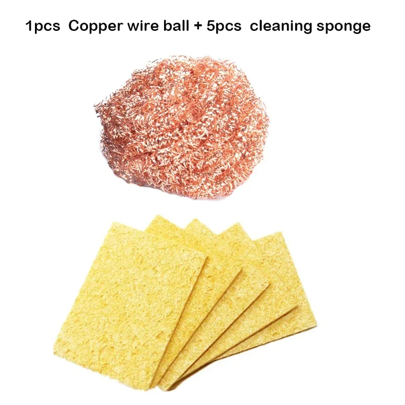 Solder Iron Tip Cleaning Cleaning Sponge Nozzle Tip Copper Wire Cleaner Ball for Cleaning Soldering Irons and Tip