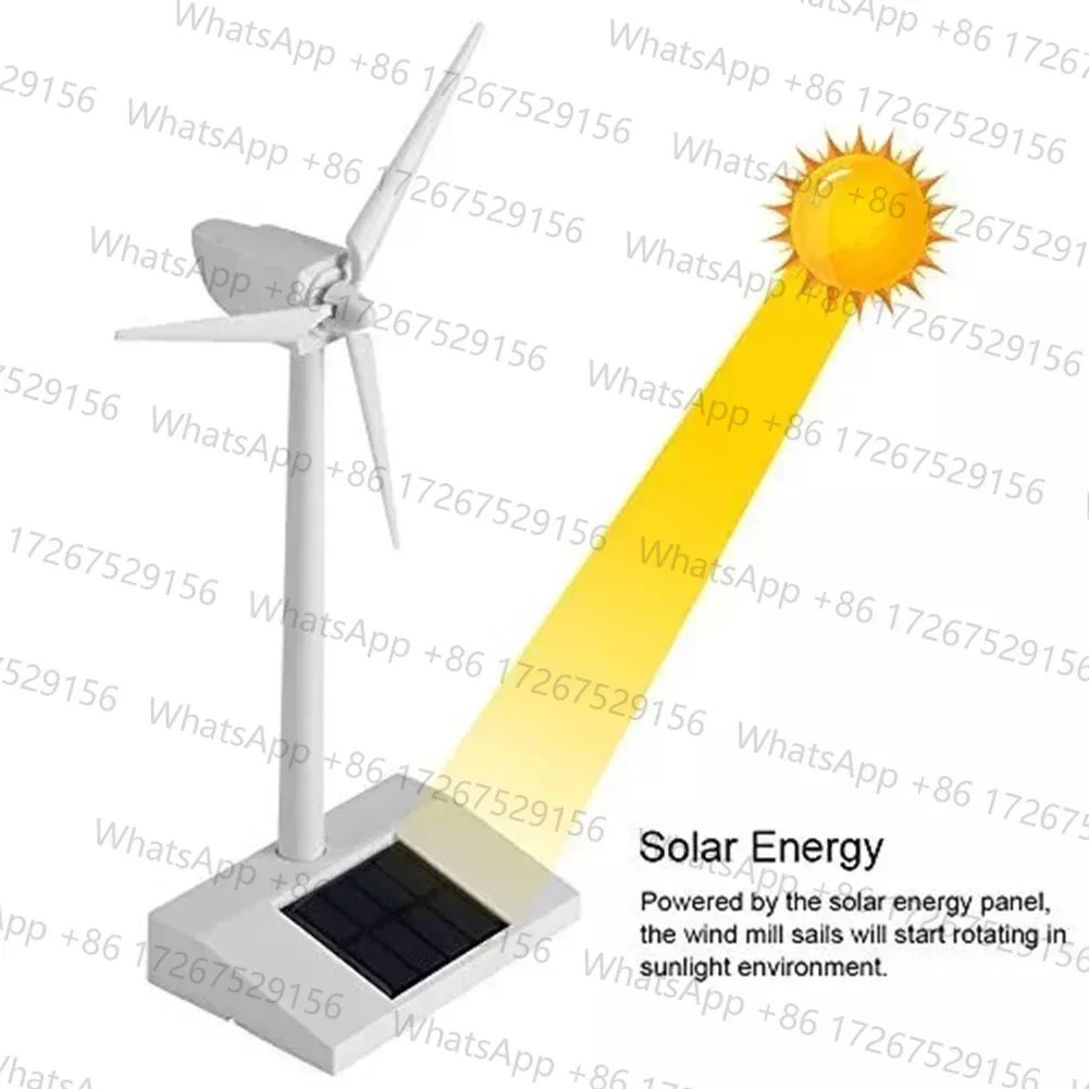 Solar Powered Wind Mill Model Desktop Decor Craft Kids Children Education Home Decoration Power Tools Power Generator