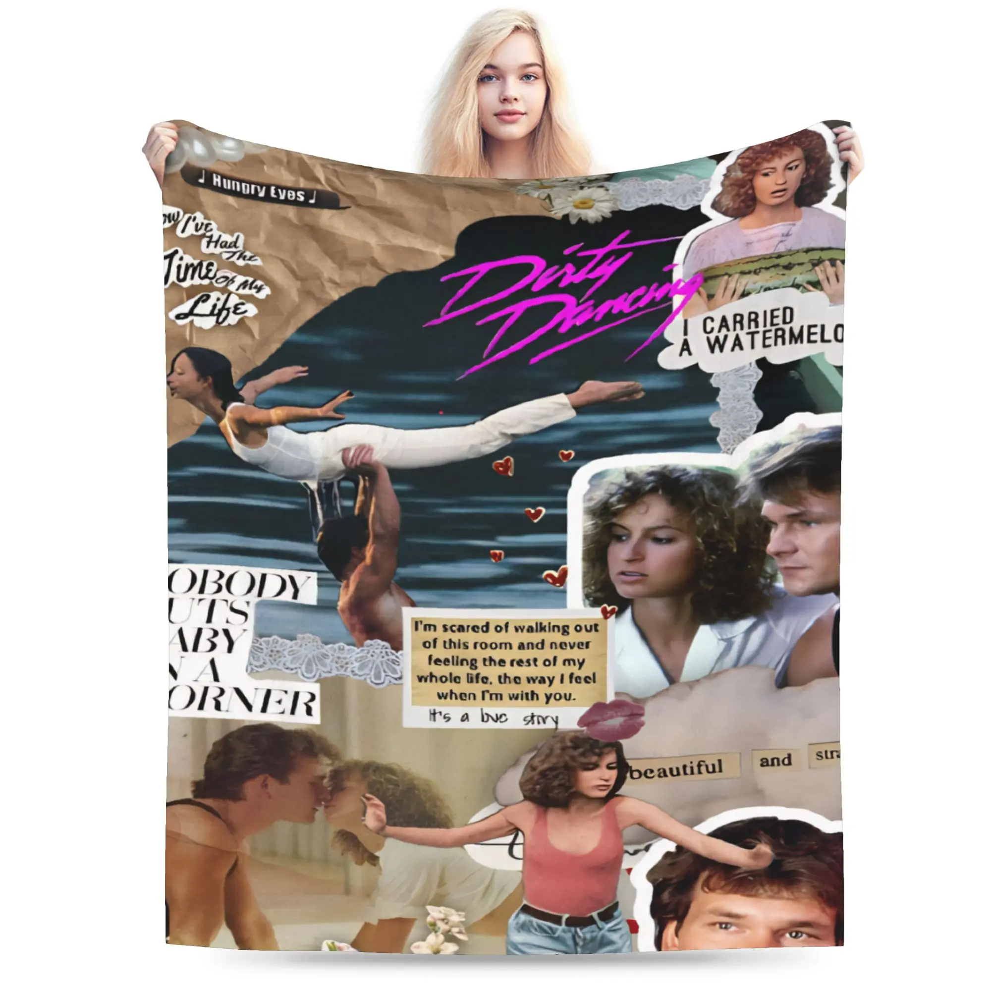 Super Soft Dirty Dancing Throw Blanket Premium Fleece Flannel Lightweight  Bed Blanket Cozy Plush Blankets All Season Use