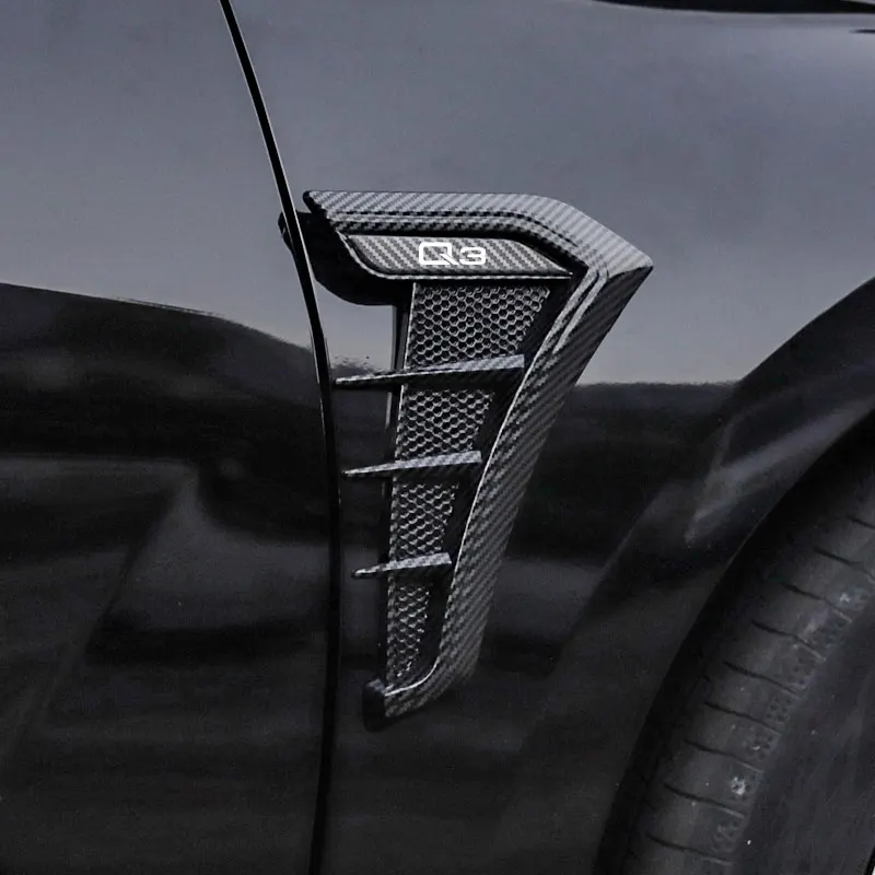 

2 шт., автомобильные 3d-наклейки из углеродного волокна для Audi Q1 Q2 Q3 Q4 Q5 Q6 Q7 Q8