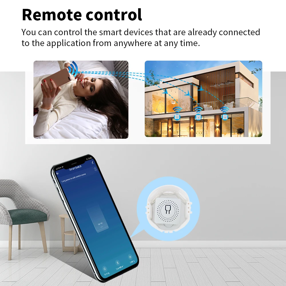 Tuya Alexa Timer Smart Switch 10A 16A modulo relè funziona con Google Home Smart life app interruttori di controllo remoto interruttore a parete wifi