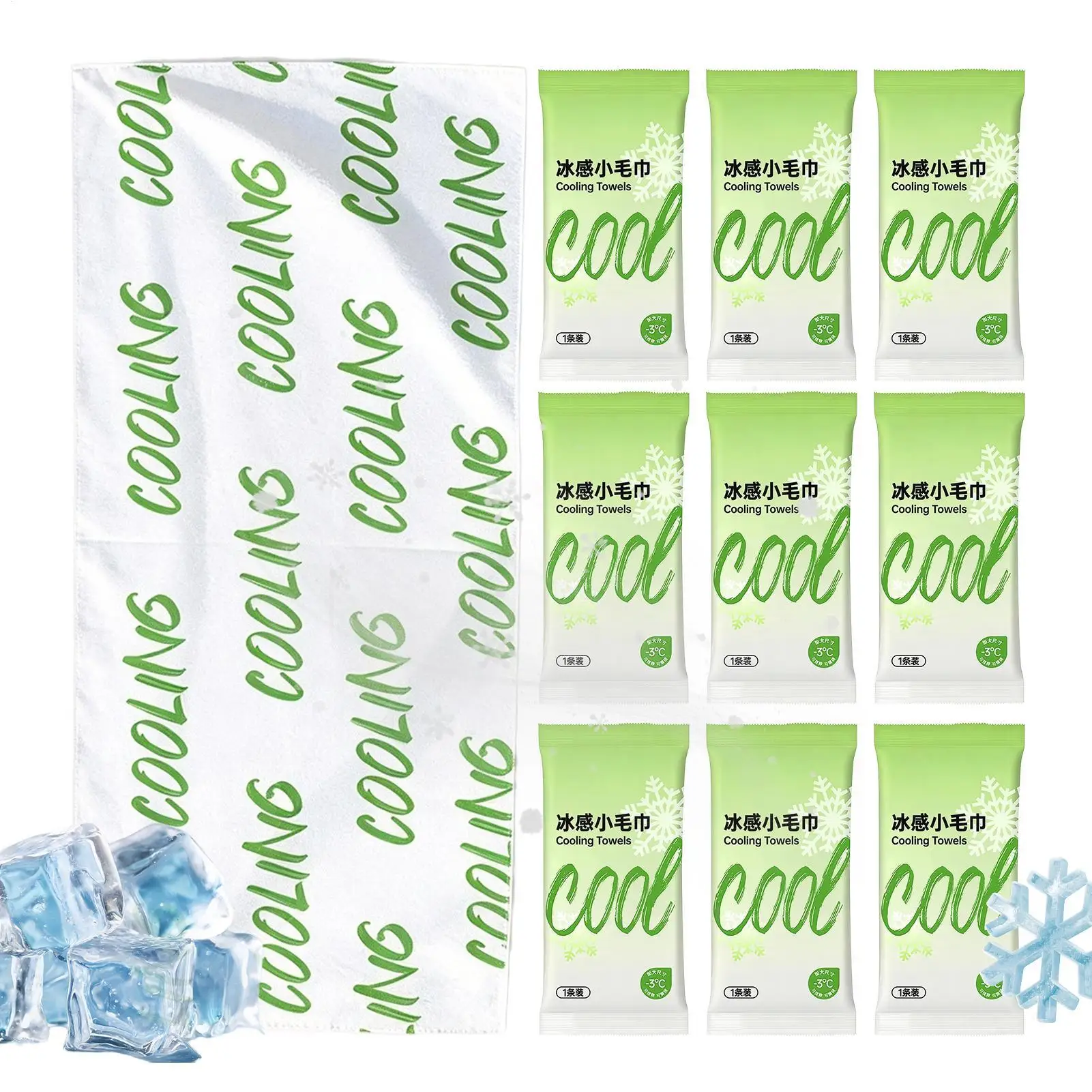 Summer Cooling Wipes Camping Running Cooling Towels Sports Sweat Wipes For Women Men Golf Yoga Hiking Running Workout Cycling
