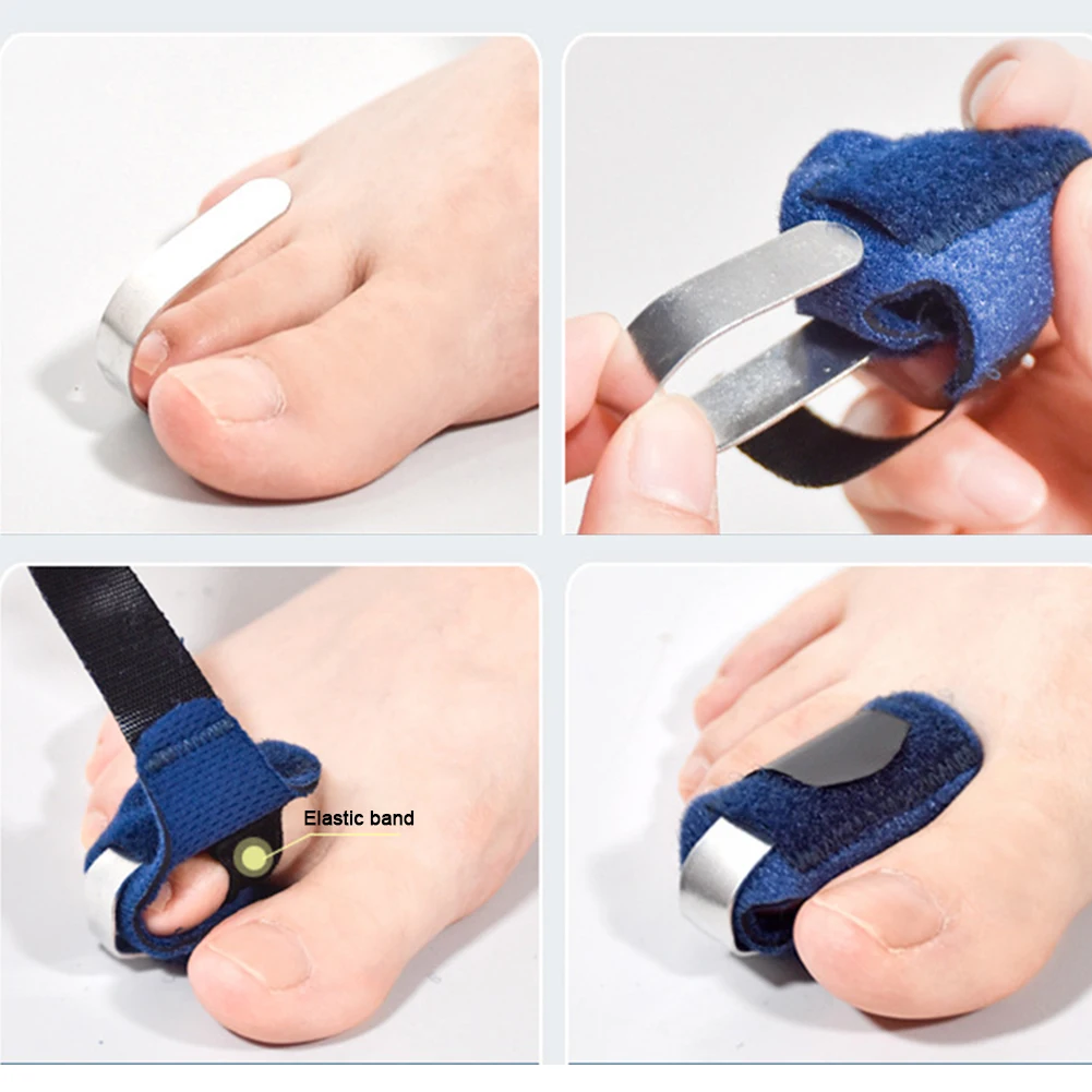 1Pcs Toe Splint Straightener for Hammer Toe Corrector Crooked Toe Claw Toe Stabilizer Support Feet Corrector Pain Relief