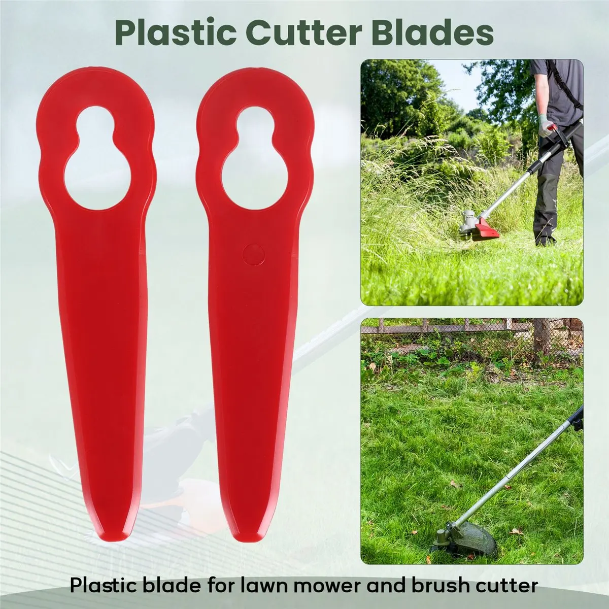 ملحقات شفرات بلاستيكية بديلة 40 قطعة لـ STIHL Polycut 2-2 FSA 45 ماكينة تشذيب العشب #4