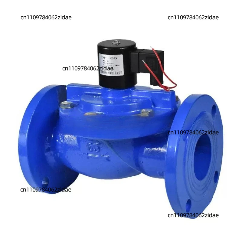 For DF Cast Iron Flange Pilot Solenoid Valve Copper Coil Water Control Valve Normally Closed Open
