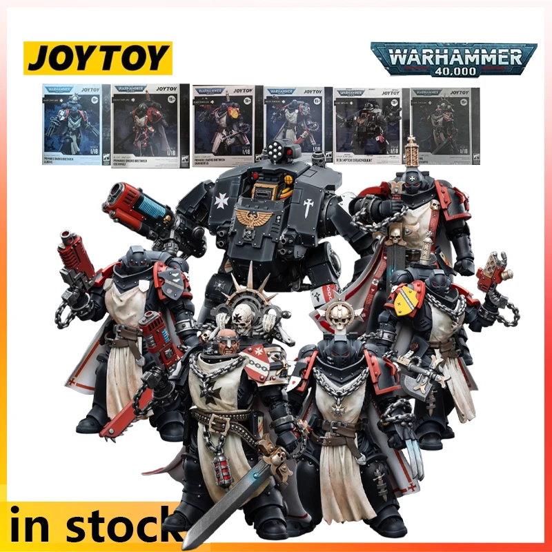 

JOYTOY 1/18 Finished Movable Mecha Warhammer 40000 Original Holy Sword Brotherhood Anime Marshal Badkras Model Toy Gifts for Boy