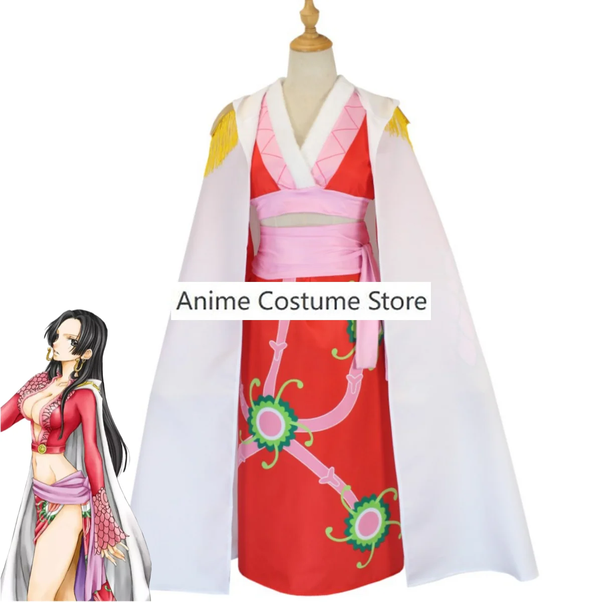 Anime Lily Sete Senhores da Guerra do Mar Boa · Hancock Cosplay Costume, Roupas de Halloween, Terno de Serpente para Mulheres, Peruca Sexy