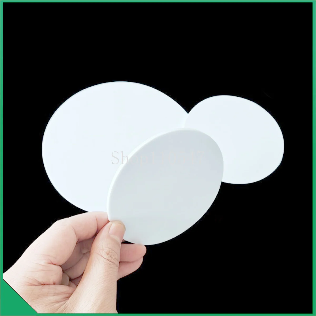 ABS Sheet Diameter 50 100 120 150mm Plastic Thin Round plate Circular Washer White ABS Plastic Sheet Customized processing 2Pcs