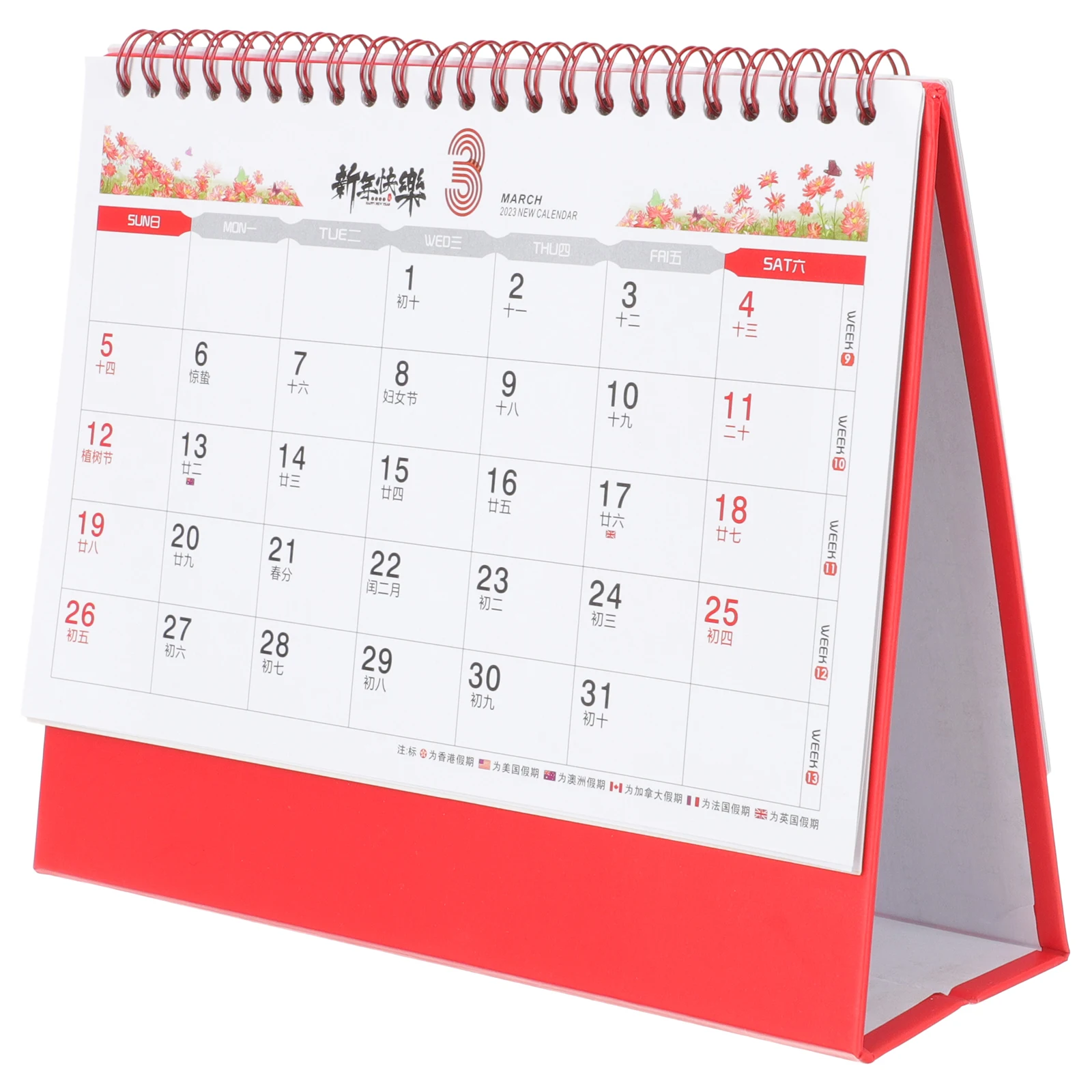 

Year of Rabbit Desk Calendar 2023 Planner Monthly Mini Calendars Office Standing Home Decorations Smooth Writing Iron Material