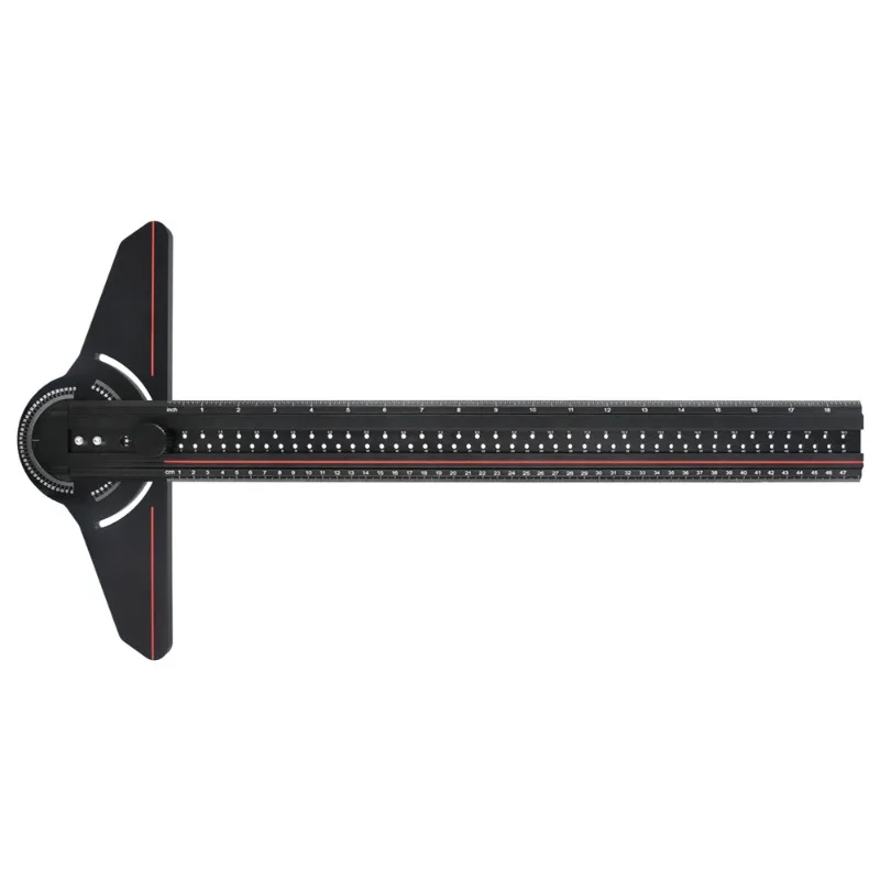 Aluminum Alloy Woodworking Marking Ruler,Right Angle/Angle/Triangle Ruler,Marking Gauge And Protractor